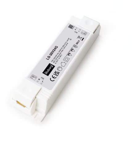 illuburg LED Trafo 24V 30W Flackerfrei für LED Strip Lampe LED Netzteil Treiber Transformator Driver Power Supply