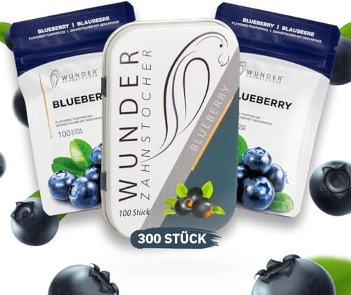 Wunder tandpetare - tandpetare med smak - tuggummiersättning - bekämpa dålig andedräkt - mot nagelbitning - rökavvänjning - fräsch andedräkt med smaksatta tandpetare - sockerfri (Variety 3 Pack)