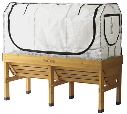 VegTrug Medium Greenhouse Frame & Multi Cover Set, White
