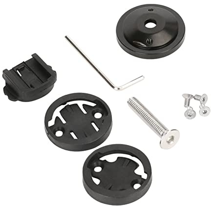 Butyeak Porta Computer Bici, Attacco Manubrio Porta Computer, Edge Mount, Supporto per Computer da Bici Staffa dell'adattatore per Bicicletta da Bicicletta in Plastica Resistente, Nero