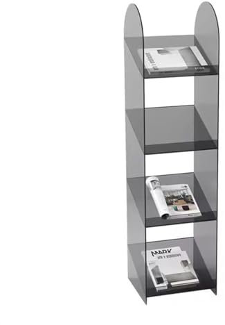 Zeitschriftenständer Zeitschriftenständer, Boden-Display, Aufbewahrungsregal, Acryl, kreativ, einfach, for Bücher und Broschüren, Ausstellungsständer, bodenstehender Zeitungsständer, Aufbewahrung, Büc
