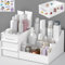 TEGOVE Organizador de Maquillaje,Caja Maquillaje Organizador,Organizador de Cosméticos,Organizadores de Maquillaje,Organizador Cosmeticos con 2 Cajones para Tocador Dormitorio Baño