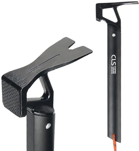 Fiorky Zelthammer, Camping-Zeltheringe, Nagelpfähle, Abzieher, Leichter Nagelzieher, Bodenhakenheber, Entferner, Hammer, robuster Camping-Zeltpfahl, Heringshammer for Zeltheringe im Freien u