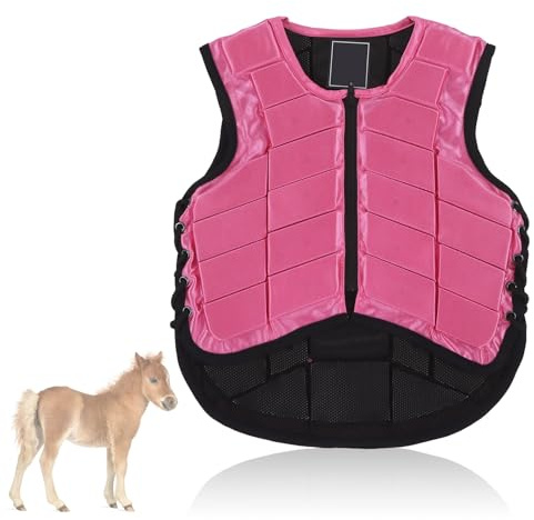 WGFOIP Horse Riding Equestrian Vest, Riding Training Safety Vest Foam Padded Protective Gear for Children (CM)