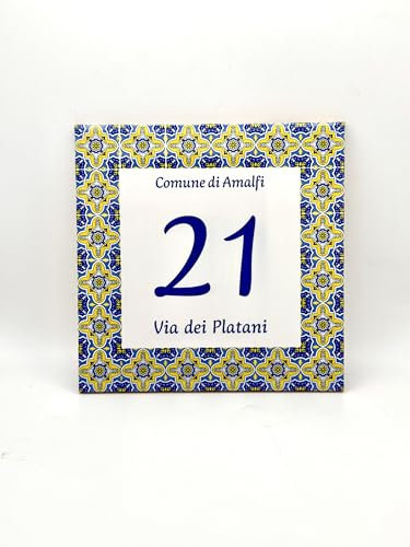 Numero Civico personalizzato in ceramica