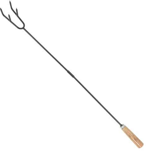 MUCKLILY Attizzatoio per Barbecue Attrezzo Multifunzionale con Design Ergonomico e Resistente Calore per Rimuovere e Girare Utensile da per Grigliate