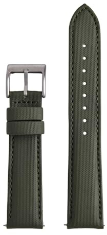 HRTUFN cuicu Bracelets en toile de voile Blancpain for montres plongée, 20 mm et 22, for hommes femmes, à dégagement rapide, étanches(Green Silver,20mm)