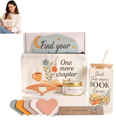 Book Lover Gift Box – Cozy, Stress-Relieving Reading Ritual Set for Quiet Nights, Perfect for Christmas, Thanksgiving, Mother’s Day & Bookworm Gifts