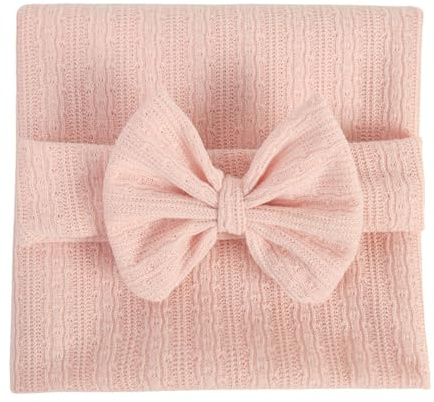 yufana 2 st nyfödda spetsvep fotorekvisita, babyfotograferingsrekvisita gör-det-själv nyfödd fotorekvisita stretchomslag, för baby, baby swaddle fotograferingsbakgrund (rosa)