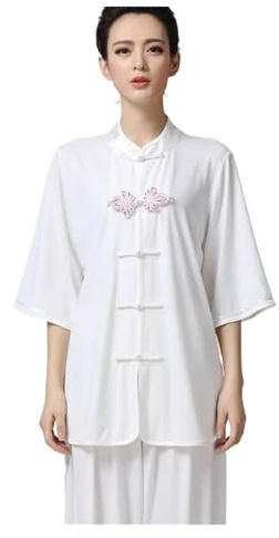 Tai Chi-dräkt, Kung Fu Suit Flerfärgad Flera storlekar Dam Flicka Sommar Tai Chi Uniform(Color:5,S)