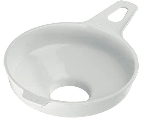 Westmark Einmach-/Marmeladentrichter mit großem Durchlass, Einfüllstutzen-Durchmesser: 3,7 cm, Kunststoff, Weiß, 11502270