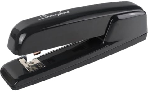 Swingline Stapler, 747 Iconic Desk Stapler, Antimicrobial, 25 Sheet Paper Capacity, Heavy Duty Stapler for Office Desktop or Home Office Supplies, Black (74741)