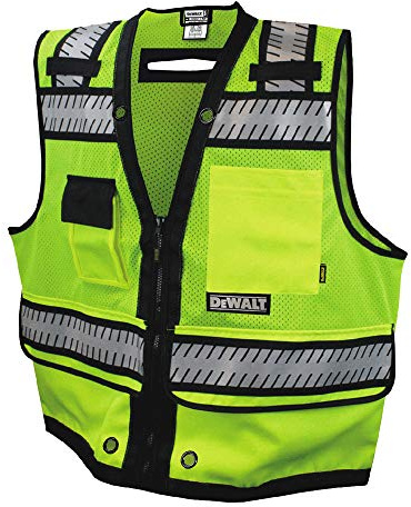 DEWALT DSV521 Class 2 Heavy Duty Surveyor Vest, Medium