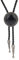 COOLLA Bolo Tie Cowboy-Krawatte, Lederhalsband, Vintage-Stil, türkisfarbener Anhänger für Damen, Herren (runde Form, Silber), Leder, Türkis