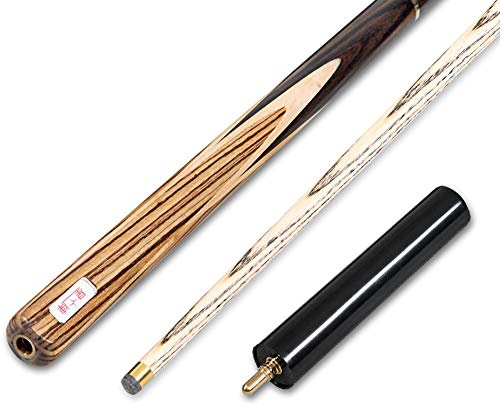 57 Taco de Billar, 3/4 Conjuntos Hechos A Mano 3 Piezas De Ceniza 10mm Punta Snooker Cue con Extensión Y Cue Caso 18 Oz(Color:#1)