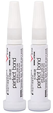 Nailene Perfect Bond Nail Glue, Super Strong, Durable, Easy to Apply Acrylic Nails, Press On Nails, Repairs Natural Nails, Quick Drying Nail Adhesive, Lasts 7 Days, Pink Tint, 2 g/0.07 oz, 2 Pack