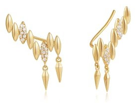 ANIA HAIE Ania Haie Damen-Ohrstecker 925er Silber Zirkonia One Size Gold 32026302