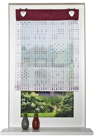Generisch Raffrollo ohne Bohren Plissee Fenster Rollo Faltrollo Jalousie Modern Neu Küche (L:140 x B:45 cm)