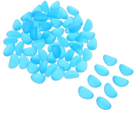 BESPORTBLE Decoración de Acuarios Pecera Guijarros Vidrio Grava Rocas Entorno de La Pecera