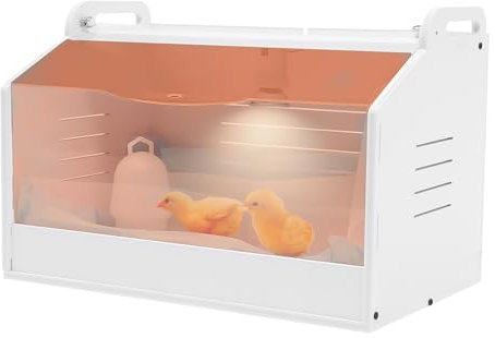 OUBUBY Eierinkubatoren für Bruteier,20 Eier Brutkasten, Eierbrutschrank mit automatischer Eierwende und Temperaturregelung, Feuchtigkeitsanzeige Brutmaschine Vollautomatisch für diverse Eier