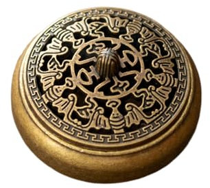 Chinesischer Duftbrenner mit „Fünf Segen“-Symbolik – Bronze Räuchergefäß für Feng Shui, Meditation & Spirituelle Dekoration – Für Rückflusskegel & Räuchertabletten