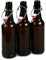 15 x 500ml Brew2Bottle Glass Amber Swing Top Beer Bottles
