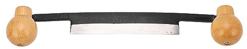 OVAQUIXI Drawknife, Tungsten Steel Blade, Double Wooden Handles, Anti-Slip Grip, for Woodworking