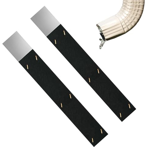 Gutter Noise Dampener - 2pieces Portable Silencer, Adjustable Insert, Long Lasting Drainage Pipe Reducer | Household Soundproof Tool for Most Pipes Water Flow Rain Ditch Quietener Home Accessories