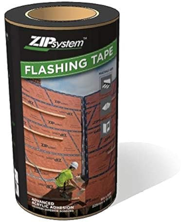 HUBER ZIP System Blinkband | Selbstklebendes Blinken für Strukturplatten, Türen Fenster grobe Öffnungen | 22,9 cm x 15,2 m