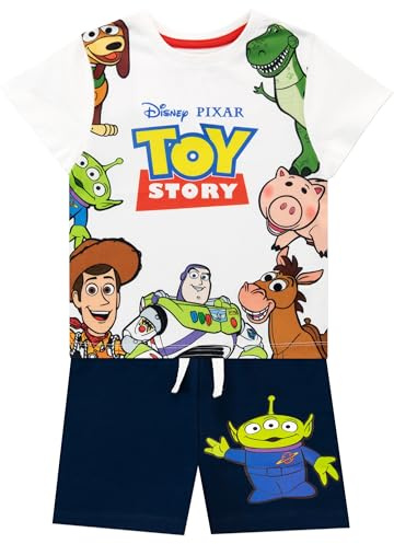 Disney Camiseta Conjunto de Top y Shorts para niños Toy Story Multicolor 7-8 Años