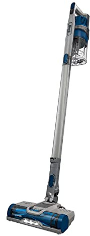 Shark UZ365H Anti-Allergen Pet Plus Cordless Stick Vacuum Self-Cleaning BrushRoll, PowerFins, Crevice Tool, Upholstery Tool, 40min Runtime, Silver/Blue (Renewed)