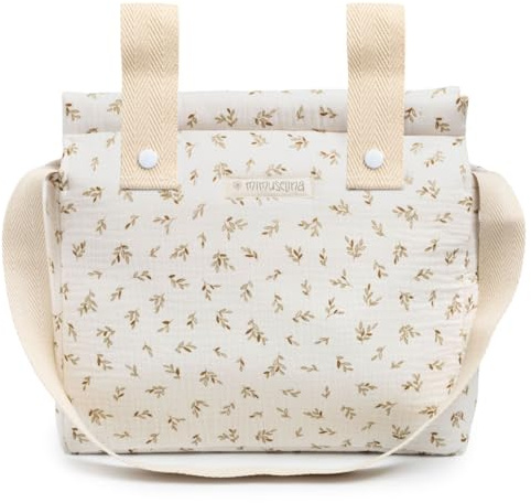 MIMUSELINA Borsa Passeggino Universale e Cambio Bambino | Borsa Fasciatoio Neonato con Ampia Capacità e Scomparti Interni | Organizer Maternità Elegante e Pratico | Realizzato in Spagna