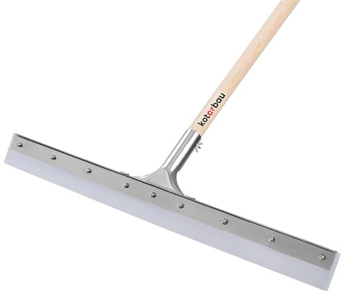 KOTARBAU® Silikonskrapa 60 cm med trähandtag 150 cm vattenavdragare, golvtorkare, vattenreglage, golvrensare, avdragare med för golvrengöring
