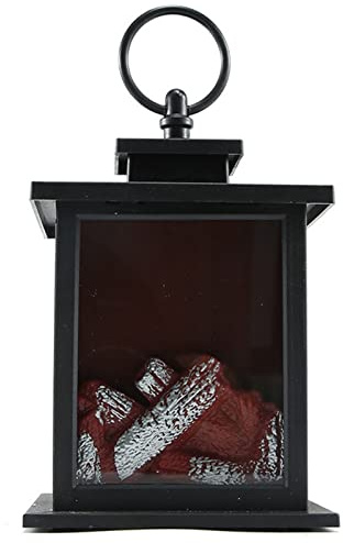 Keebgyy Lanterna a Fiamma a LED, Lanterna Vintage Decorativa per Interni Ed Esterni, Lanterna da Campeggio per Decorazioni Natalizie, Lampada a Sospensione alla Moda retrò per (Lampada a