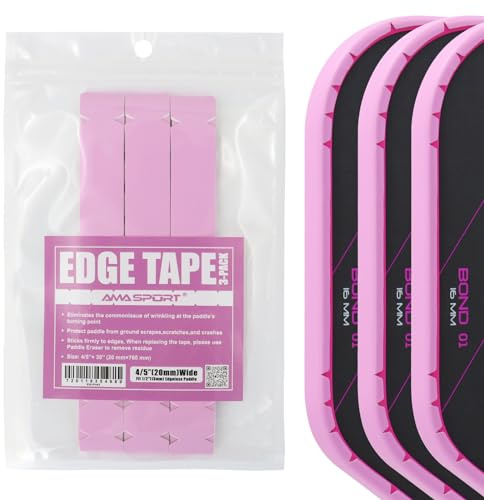 PICKLETECH Pickleball Paddle Protection Tape - Paddle Head Edge Guard - Racket Edge Protection Tape -Fit Perfectly Curved Edge -No Wrinkling