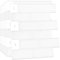 WALPLUS 3D Tile Stickers Peel and Stick Backsplash Splashback Decals Tile Transfer for Kitchen Bathroom Living Room Waterproof - London Minimalist Brilliant All White 12 Sheets 30.5 x 30.5cm(12)