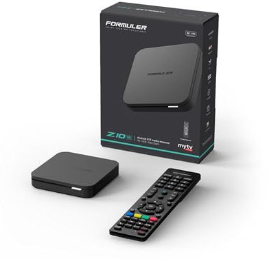 Formuler Z10 SE 4K Android 10 Lecteur multimédia OTT, 4K UHD 10-bit 60fps h.265, HDR10+ Smart OTT Media Streaming Box, WLAN, télécommande, Support Widevine L1, MYTVOnline2, câble HDMI HTS e-com