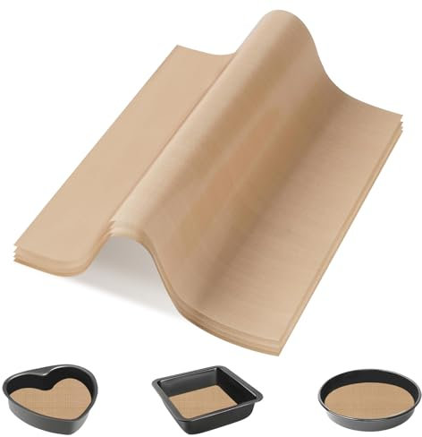 10 Pack Teflon Oven Liner, Non-Stick Oven Liners, Reusable Baking Mats Non Stick for Baking Tray Liner for Bread, Biscuits, Meat, Up to 270°C Heat Resistance (30x40cm)