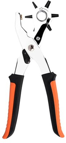 Gihioue Perforadora de - Diseño pesado reloj de pulsera sacabocados - Mango ergonómico, accesorios de manualidades multifuncionales para zapatos, sillines y mochilas