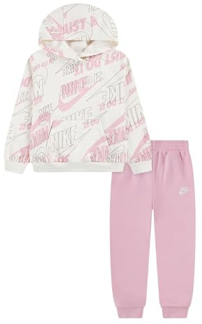 NIKE Tuta da Bambina con Cappuccio Weight Light Rosa Taglia 2-3 A Codice 36N486-A0W