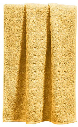 Möve Duschtuch Quadretti Walk-Frottier gelb Größe 67x140 cm