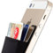 Sinjimoru Sinji Pouch Basic 2 Étui Portefeuille à Coller avec Porte-Cartes et Pince à Billets pour Android Noir