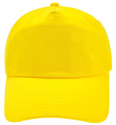 4sold Junior 100% Baumwolle 5 Panel Cap Unisex Jungen Mädchen Mütze Baseball Cap Hut Kinder Kappe Snapback Baseballcap Kappe Einfarbig Sonnenschutz Sonnenhut Basecap Einstellbar Baseballkappe Kinder