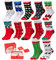 Vertvie 12 Paar Unisex Weihnachtssocken Christmas Socks Weihnachtsmotiv Weihnachten Festlicher Baumwolle Socken Mix Design für Damen und Herren (Einheitsgröße, 12er Pack06)