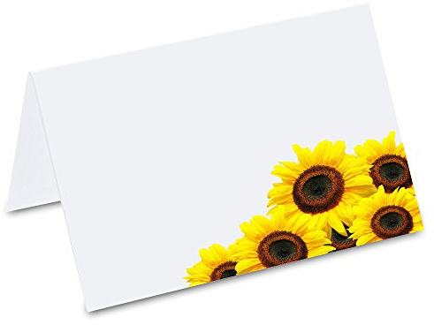 Segnaposto PRICARO girasole, giallo, 50 pezzi