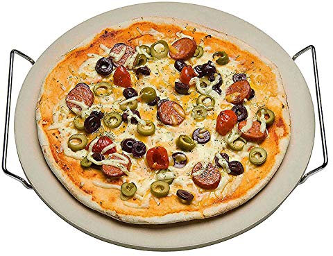 Pierre à pizza 33cm avec support