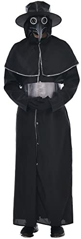EraSpooky Herren Pest Arzt Robe Kostüm Halloween Outfit