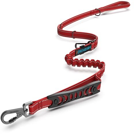 IOKHEIRA Zinklegierung Hundeleine (Rot)