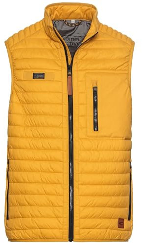 camel active Herren Steppweste mit leichtem Futter Gelb, menswear-56