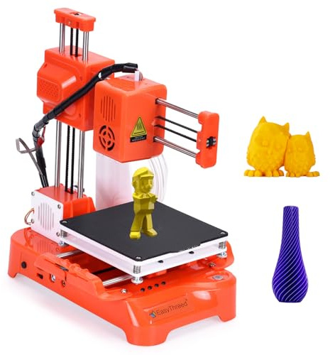 Impresora 3D para niños Mini impresora 3D de escritorio 100x100x100mm Tamaño de impresión Sin cama caliente Impresión de una sola tecla con tarjeta TF Filamento de muestra PLA para principiantes